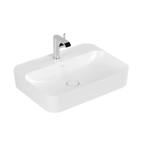 Obrázek VILLEROY BOCH Umyvadlo na desku Finion, 600 x 445 x 115 mm, Stone White CeramicPlus, bez přepadu #414261RW