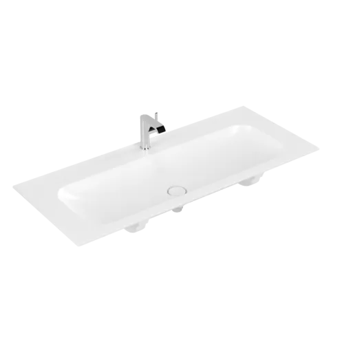 Bild von VILLEROY BOCH Finion Schrankwaschtisch, 1200 x 500 x 160 mm, Stone White CeramicPlus, ohne Überlauf #4164C2RW