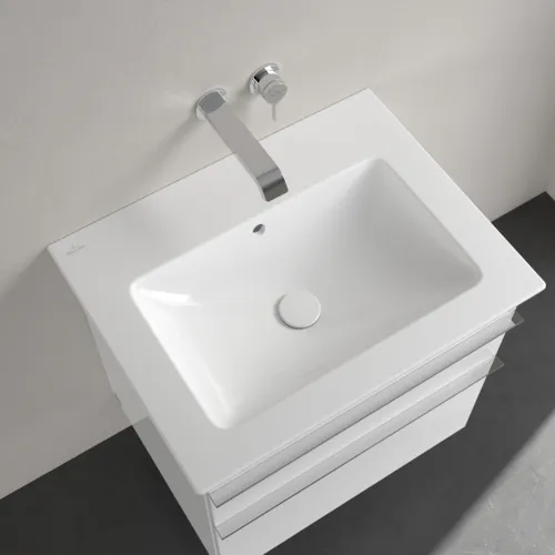 Picture of VILLEROY BOCH Venticello washbasin, 655 x 500 x 170 mm, white Alpine CeramicPlus, with overflow #412467R1