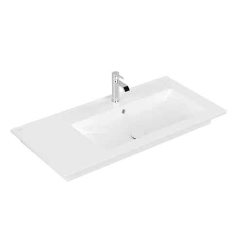 Obrázek VILLEROY BOCH Umyvadlo na skříňku Venticello, 1000 x 500 x 170 mm, Stone White CeramicPlus, s přepadem #4134R1RW