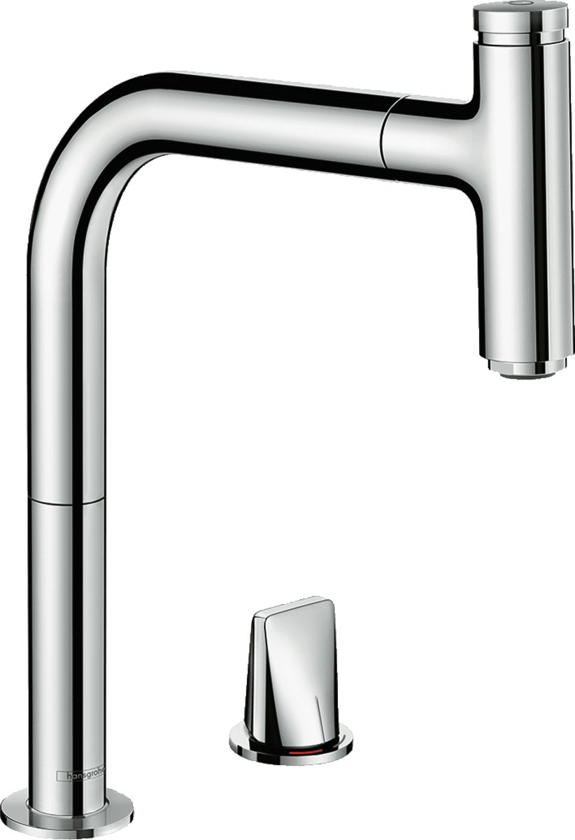 Bild von HANSGROHE Metris Select M71 2-Loch Einhebel-Küchenmischer 200, Ausziehauslauf, 1jet, sBox #73804000