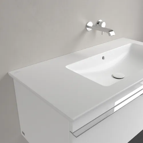 Obrázek VILLEROY BOCH Umyvadlo na skříňku Venticello, 1000 x 500 x 170 mm, Stone White CeramicPlus, s přepadem #4134R3RW