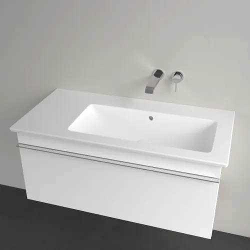 Obrázek VILLEROY BOCH Umyvadlo na skříňku Venticello, 1000 x 500 x 170 mm, Stone White CeramicPlus, s přepadem #4134R3RW