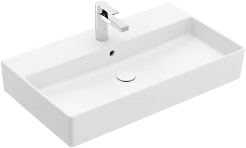 Bild von VILLEROY BOCH Memento 2.0 Waschbecken, 800 x 470 x 140 mm, Stone White CeramicPlus, mit Überlauf #4A2280RW