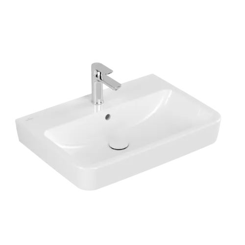 Bild von VILLEROY BOCH O.novo Waschbecken, 650 x 460 x 175 mm, Weiß Alpin AntiBac CeramicPlus, mit Überlauf, Rückseite und Unterseite geschliffen #4A41KGT2