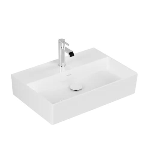 Bild von VILLEROY BOCH Memento 2.0 Waschbecken, 600 x 420 x 135 mm, Weiß Alpin CeramicPlus, ohne Überlauf, Unterseite geschliffen #4A226LR1