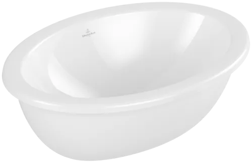 Bild von VILLEROY BOCH Loop & Friends Unterbauwaschbecken, 485 x 325 x 215 mm, Weiß Alpin, ohne Überlauf, Außenseite glasiert #4A540101