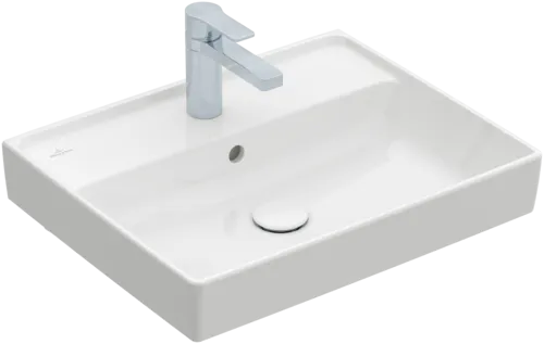 Bild von VILLEROY BOCH Collaro Waschbecken, 550 x 440 x 160 mm, Weiß Alpin, mit Überlauf #4A335501