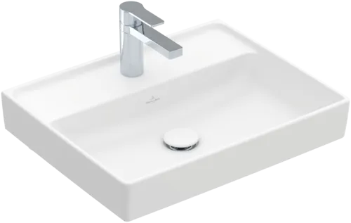 Bild von VILLEROY BOCH Collaro Waschbecken, 550 x 440 x 160 mm, Stone White CeramicPlus, ohne Überlauf #4A3356RW
