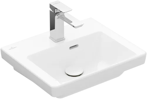 Bild von VILLEROY BOCH Subway 3.0 Handwaschbecken, 450 x 370 x 145 mm, Weiß Alpin, mit Überlauf #43704501