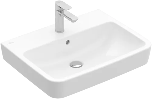 Bild von VILLEROY BOCH O.novo Waschbecken, 600 x 460 x 175 mm, Weiß Alpin CeramicPlus, mit Überlauf, Rückseite und Unterseite geschliffen #4A416JR1