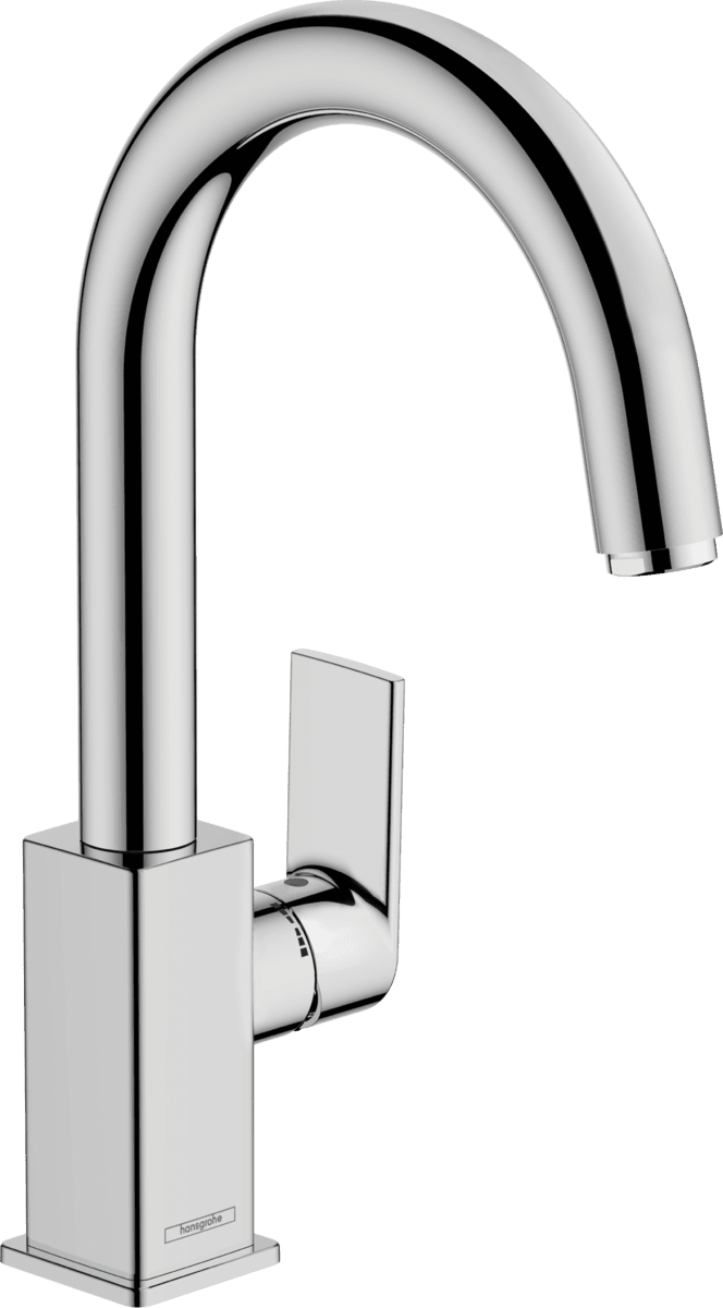 Bild von HANSGROHE Vernis Shape Einhebel-Waschtischmischer mit Schwenkauslauf und Zugstangen-Ablaufgarnitur #71564000 - Chrom