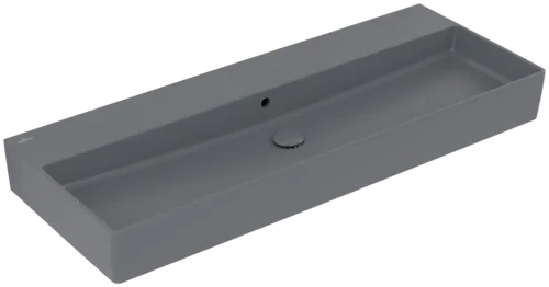 Bild von VILLEROY BOCH Memento 2.0 Waschbecken, 1200 x 470 x 150 mm, Graphite CeramicPlus, mit Überlauf, Unterseite geschliffen #4A22CJI4