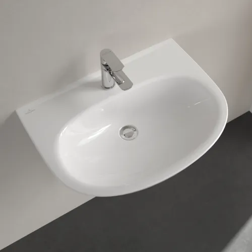 Bild von VILLEROY BOCH O.novo Waschbecken, 650 x 480 x 180 mm, Weiß Alpin, ohne Überlauf #4A406601