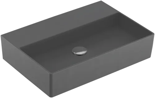 Bild von VILLEROY BOCH Memento 2.0 Waschbecken, 600 x 420 x 135 mm, Graphite CeramicPlus, ohne Überlauf, Unterseite geschliffen #4A226FI4