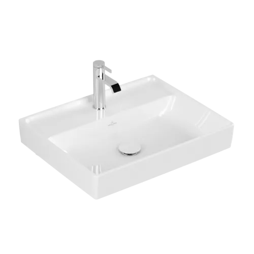 Bild von VILLEROY BOCH Collaro Waschbecken, 550 x 440 x 160 mm, Weiß Alpin CeramicPlus, ohne Überlauf #4A3356R1
