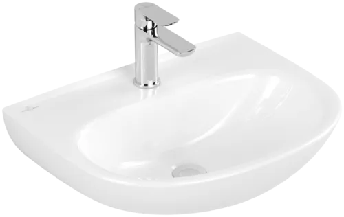 Bild von VILLEROY BOCH O.novo Waschbecken, 550 x 440 x 180 mm, Weiß Alpin CeramicPlus, ohne Überlauf #4A4056R1