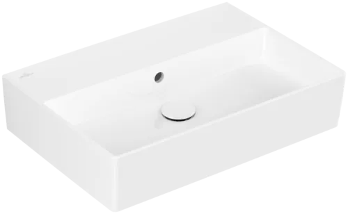 Bild von VILLEROY BOCH Memento 2.0 Waschbecken, 600 x 420 x 135 mm, Weiß Alpin CeramicPlus, mit Überlauf, Unterseite geschliffen #4A226JR1