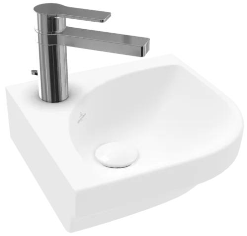 Bild von VILLEROY BOCH Subway 3.0 Eck-Handwaschbecken, 320 x 320 x 145 mm, Stone White CeramicPlus, ohne Überlauf #437146RW