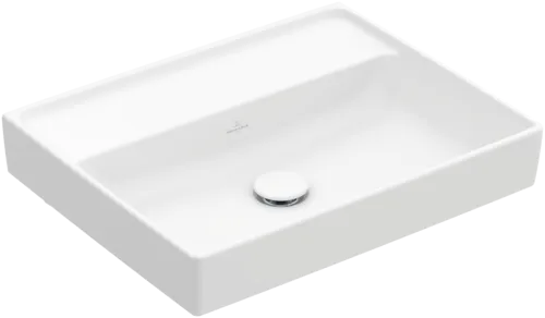 Bild von VILLEROY BOCH Collaro Waschbecken, 550 x 440 x 160 mm, Stone White CeramicPlus, ohne Überlauf #4A3358RW