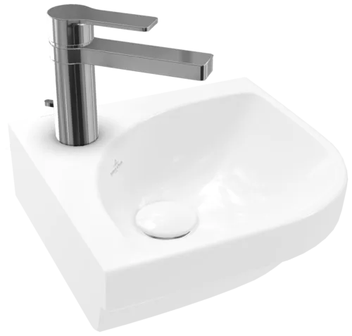 Bild von VILLEROY BOCH Subway 3.0 Eck-Handwaschbecken, 320 x 320 x 145 mm, Weiß Alpin CeramicPlus, ohne Überlauf #437146R1