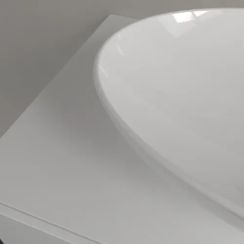 Bild von VILLEROY BOCH Loop & Friends Aufsatzwaschbecken, 560 x 380 x 120 mm, Weiß Alpin, ohne Überlauf #4A470101