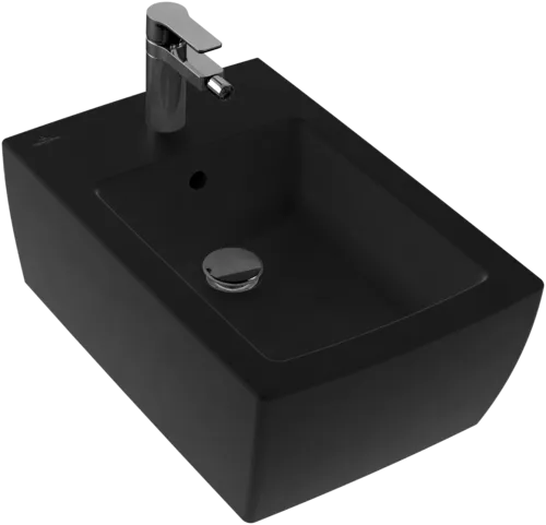 Bild von VILLEROY BOCH Memento 2.0 Bidet, wandhängend, 375 x 560 mm, Ebony CeramicPlus #443300S5