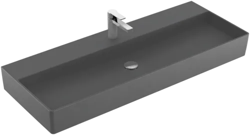 Bild von VILLEROY BOCH Memento 2.0 Waschbecken, 1200 x 470 x 150 mm, Graphite CeramicPlus, ohne Überlauf, Unterseite geschliffen #4A22CHI4