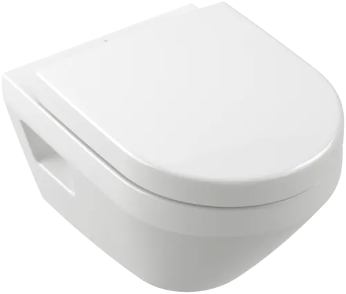 Bild von VILLEROY BOCH Architectura Tiefspül-WC Compact spülrandlos, wandhängend, mit TwistFlush[e³] / AntiBac, Weiß Alpin AntiBac CeramicPlus #4687C0T2