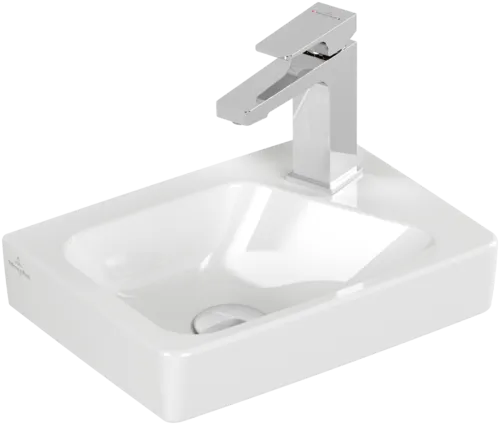 Bild von VILLEROY BOCH Architectura Handwaschbecken, 355 x 260 x 135 mm, Weiß Alpin CeramicPlus, mit Überlauf #438636R1