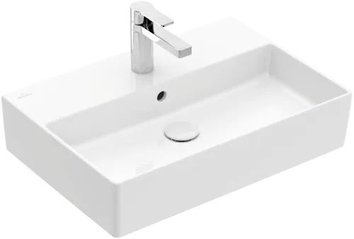 Bild von VILLEROY BOCH Memento 2.0 Waschbecken, 600 x 420 x 135 mm, Weiß Alpin, mit Überlauf, Unterseite geschliffen #4A226G01