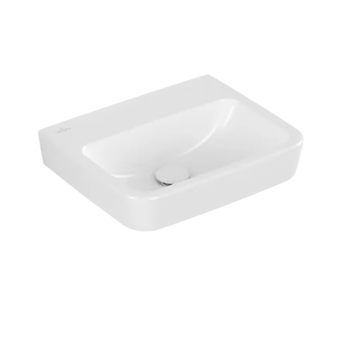 Bild von VILLEROY BOCH O.novo Handwaschbecken, 450 x 370 x 160 mm, Weiß Alpin, ohne Überlauf, Rückseite und Unterseite geschliffen #43444F01