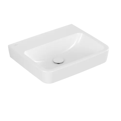Bild von VILLEROY BOCH O.novo Waschbecken, 550 x 460 x 175 mm, Weiß Alpin AntiBac CeramicPlus, ohne Überlauf #4A4158T2