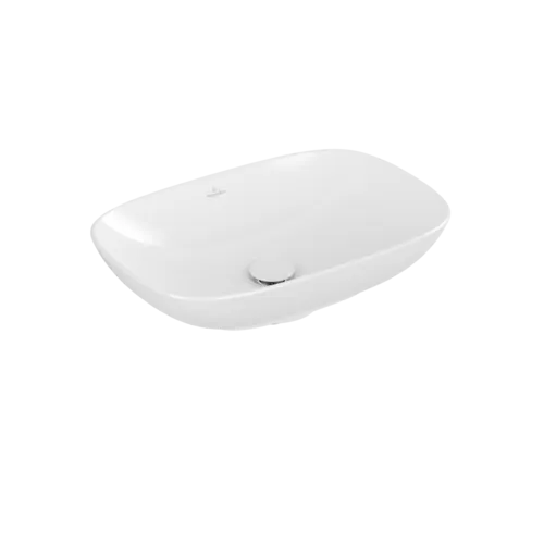 Bild von VILLEROY BOCH Loop & Friends Aufsatzwaschbecken, 560 x 380 x 120 mm, Weiß Alpin, ohne Überlauf #4A490101