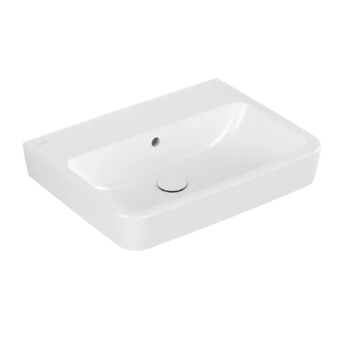 Bild von VILLEROY BOCH O.novo Waschbecken, 600 x 460 x 175 mm, Weiß Alpin AntiBac CeramicPlus, mit Überlauf, Rückseite und Unterseite geschliffen #4A416JT2