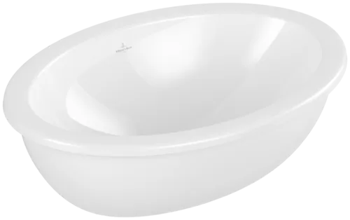 Bild von VILLEROY BOCH Loop & Friends Unterbauwaschbecken, 560 x 380 x 220 mm, Weiß Alpin, ohne Überlauf, Außenseite glasiert #4A550101