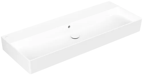 Bild von VILLEROY BOCH Memento 2.0 Waschbecken, 1200 x 470 x 150 mm, Stone White CeramicPlus, mit Überlauf, Unterseite geschliffen #4A22CJRW