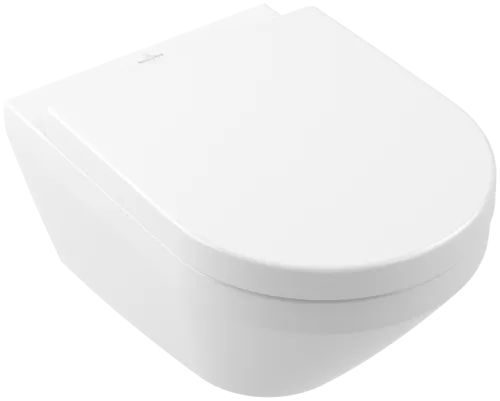 Bild von VILLEROY BOCH Architectura Tiefspül-WC spülrandlos, wandhängend, mit TwistFlush[e³], Weiß Alpin CeramicPlus #4694C0R1