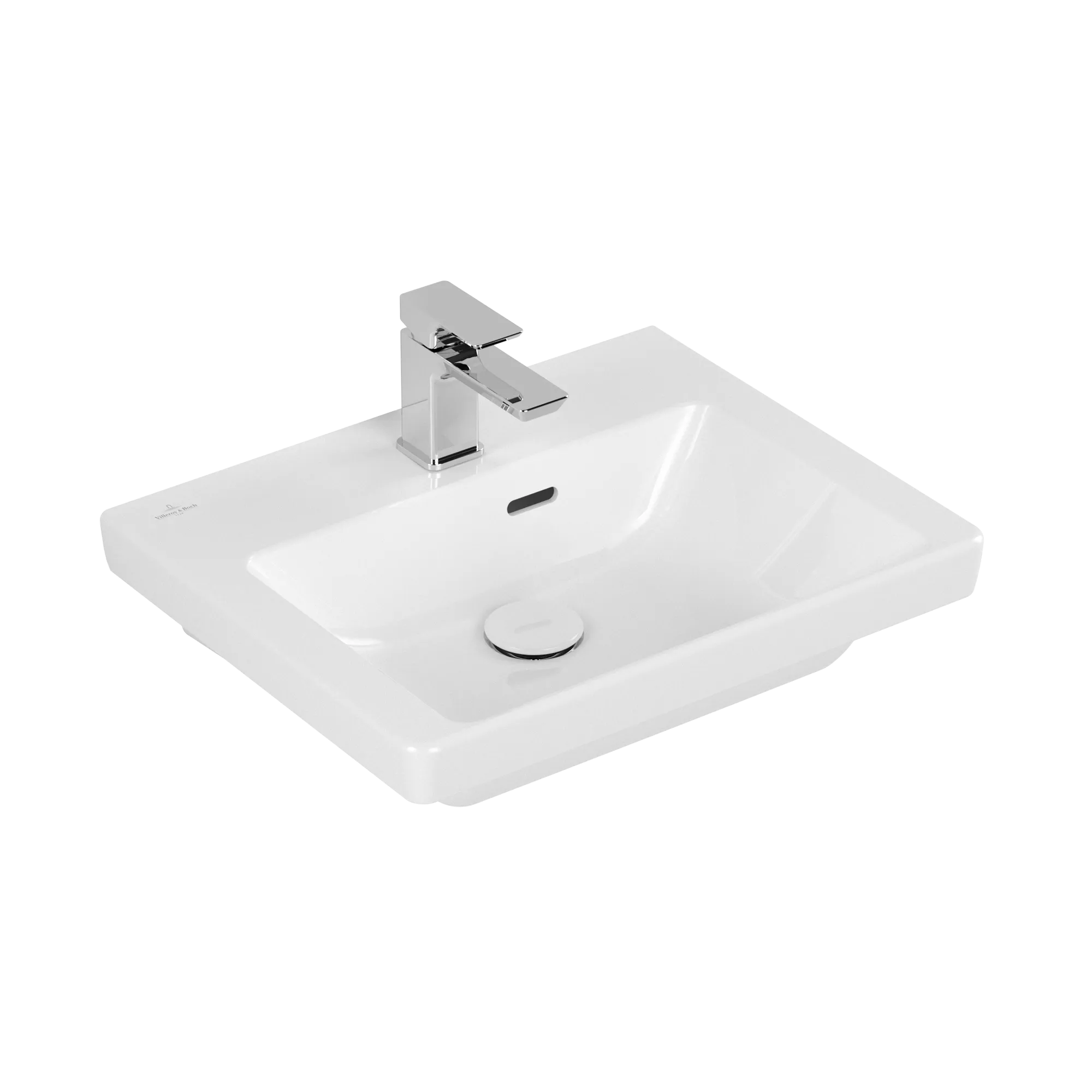 Bild von VILLEROY BOCH Subway 3.0 Handwaschbecken, 500 x 400 x 145 mm, Weiß Alpin, mit Überlauf #4370FF01