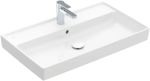 Bild von VILLEROY BOCH Collaro Schrankwaschtisch, 800 x 465 x 160 mm, Weiß Alpin CeramicPlus, mit Überlauf #4A3380R1