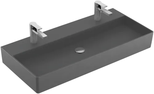 Bild von VILLEROY BOCH Memento 2.0 Waschbecken, 1000 x 470 x 135 mm, Graphite CeramicPlus, ohne Überlauf #4A22A1I4