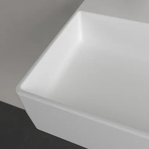 Bild von VILLEROY BOCH Memento 2.0 Waschbecken, 600 x 420 x 135 mm, Stone White CeramicPlus, ohne Überlauf, Unterseite geschliffen #4A226FRW