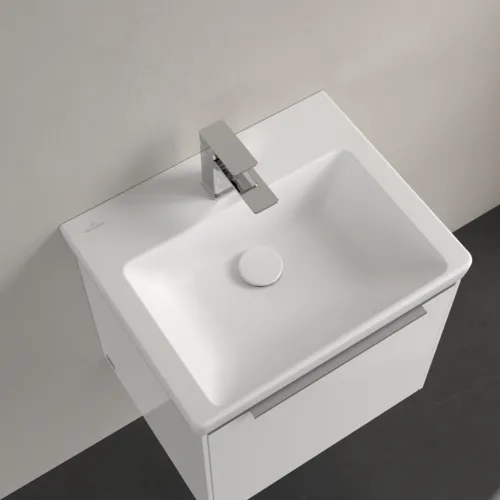 Bild von VILLEROY BOCH Subway 3.0 Handwaschbecken, 500 x 400 x 145 mm, Stone White CeramicPlus, ohne Überlauf #4370FGRW