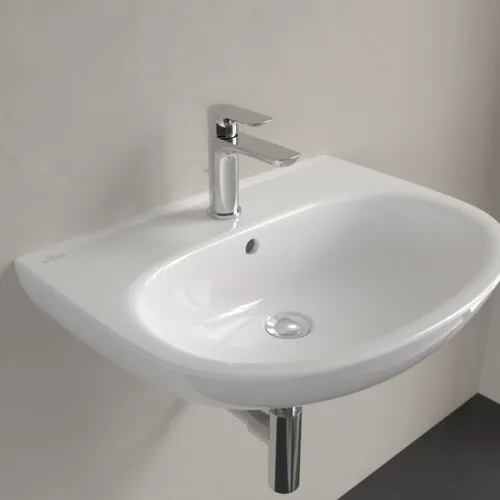 Bild von VILLEROY BOCH O.novo Waschbecken, 600 x 460 x 180 mm, Weiß Alpin, mit Überlauf #4A406001