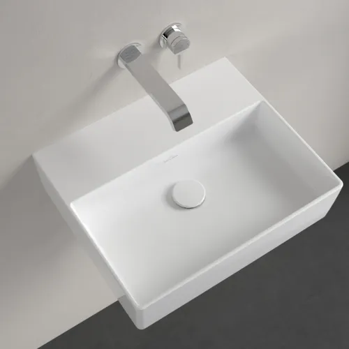 Bild von VILLEROY BOCH Memento 2.0 Waschbecken, 500 x 420 x 140 mm, Weiß Alpin CeramicPlus, ohne Überlauf #4A2253R1