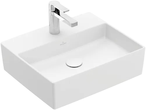 Bild von VILLEROY BOCH Memento 2.0 Aufsatzwaschbecken, 498 x 420 x 139 mm, Stone White CeramicPlus, ohne Überlauf #4A0751RW
