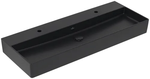 Bild von VILLEROY BOCH Memento 2.0 Waschbecken, 1200 x 470 x 150 mm, Pure Black CeramicPlus, ohne Überlauf, Unterseite geschliffen #4A22CGR7