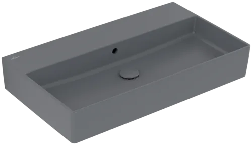 Bild von VILLEROY BOCH Memento 2.0 Waschbecken, 800 x 470 x 140 mm, Graphite CeramicPlus, mit Überlauf #4A2282I4