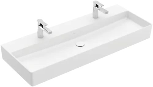 Bild von VILLEROY BOCH Memento 2.0 Waschbecken, 1200 x 470 x 150 mm, Stone White CeramicPlus, ohne Überlauf, Unterseite geschliffen #4A22CGRW