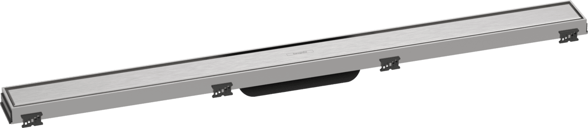 Obrázek HANSGROHE RainDrain Match Vrchní sada sprchového žlabu 900 s výškově stavitelným rámem #56040800 - kartáčovaná nerezová ocel